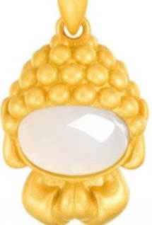 银镶玉系列吊坠-无相佛